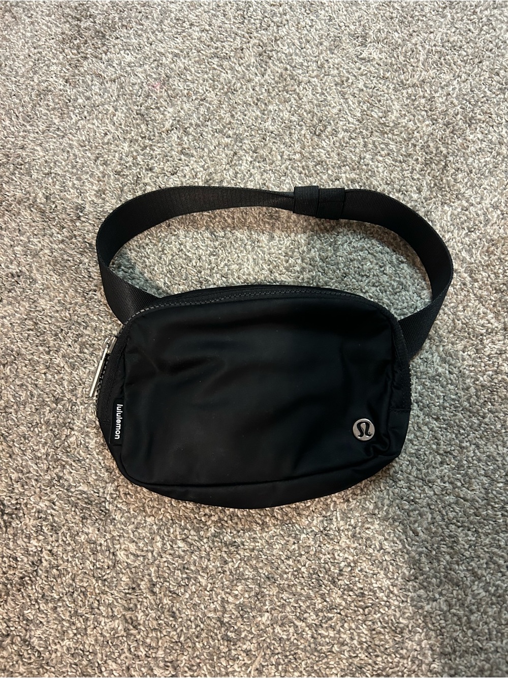 lululemon athletica Black Belt Bag with Subtle Logo